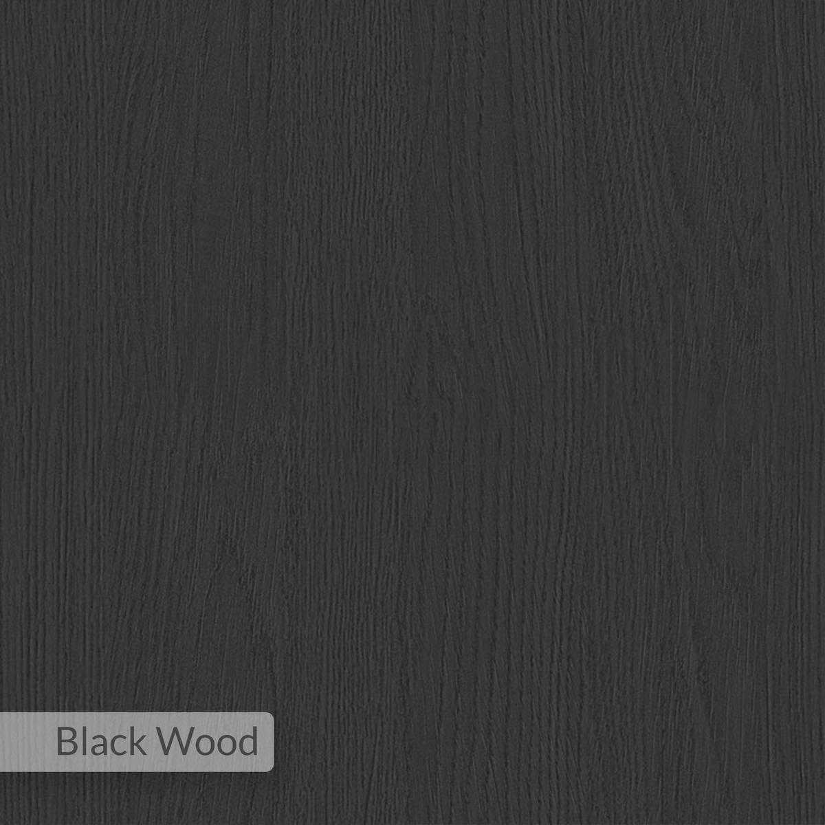 Nachtisch Elos ca. 27x60x25 cm Schwarz - Schwarz, Design, Holzwerkstoff (27/60/25cm) - Livetastic