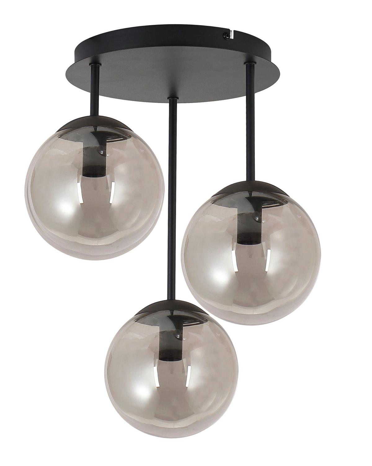 LAMPA WISZĄCA MEIKE - czarny, Trend, metal/szkło (34,5/41,5cm) - Novel