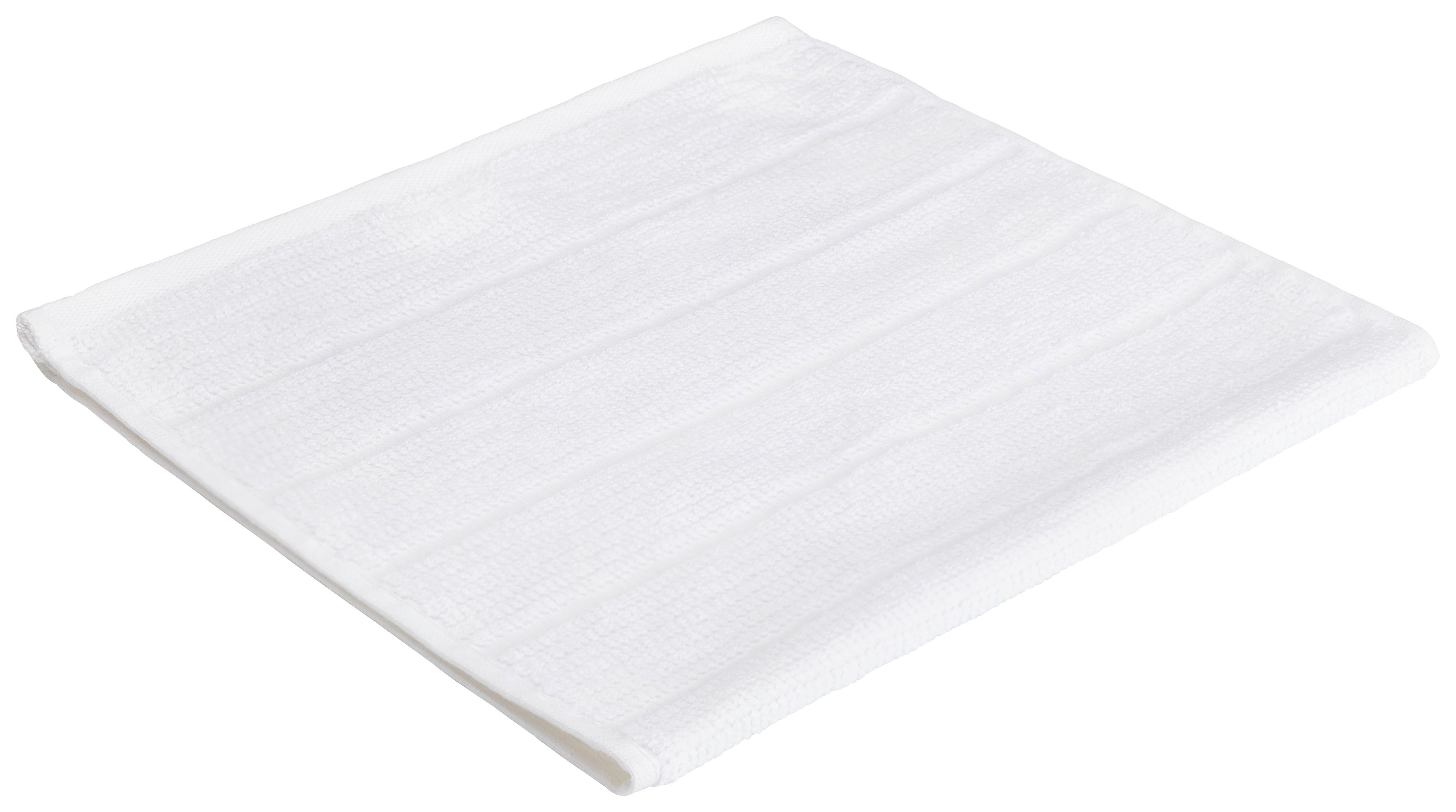 Gästetuch Anna in Weiß ca. 30x50cm - Weiß, Textil (30/50cm) - Modern Living