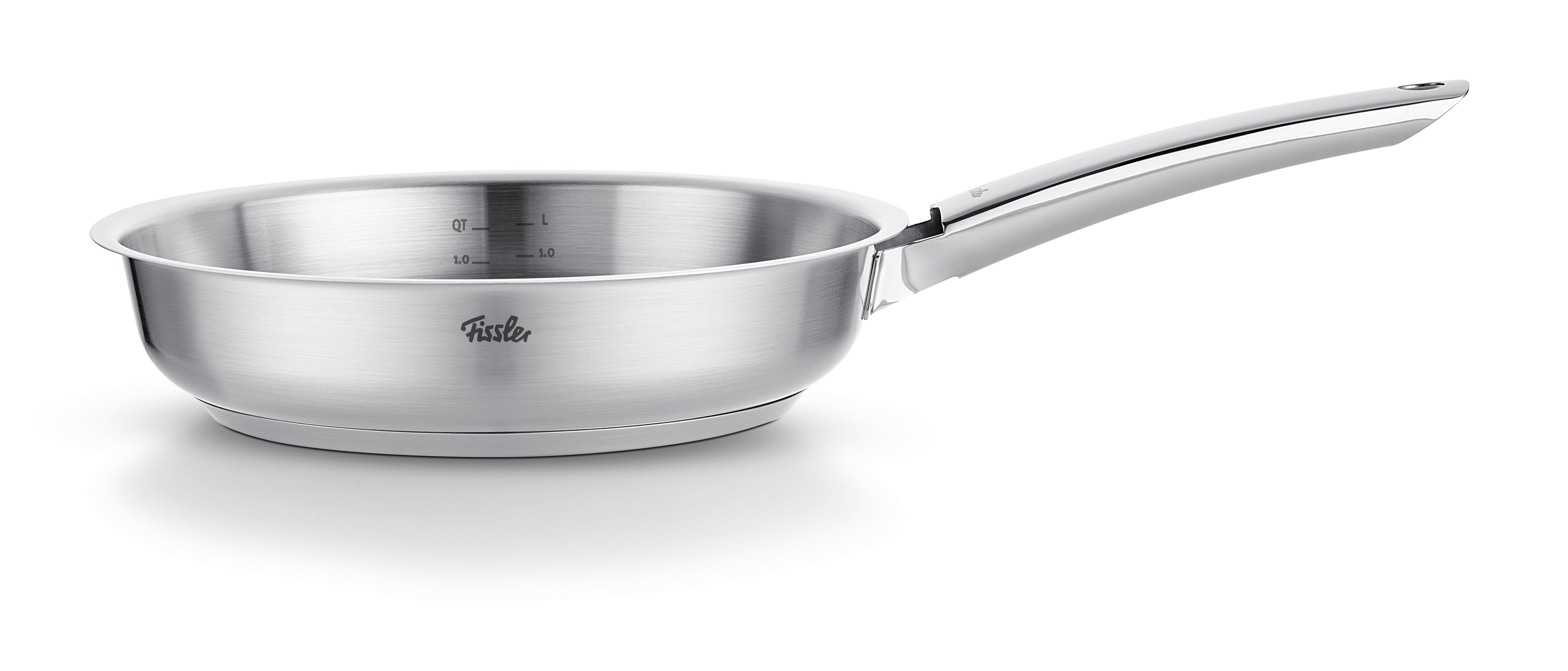 PATELNIA DO SMAŻENIA 086-374-24-100/0 FISSLER - kolor srebrny, Basics, metal (24cm) - Fissler