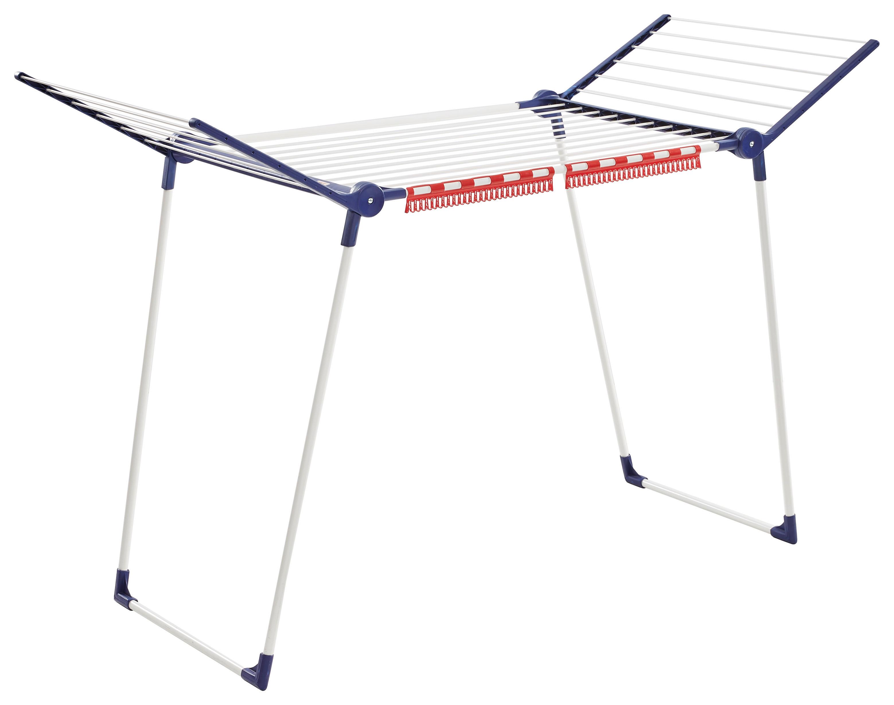 SUSZARKA STOJĄCA 81514 - niebieski/biały, Basics, metal (87/157/66cm) - Leifheit