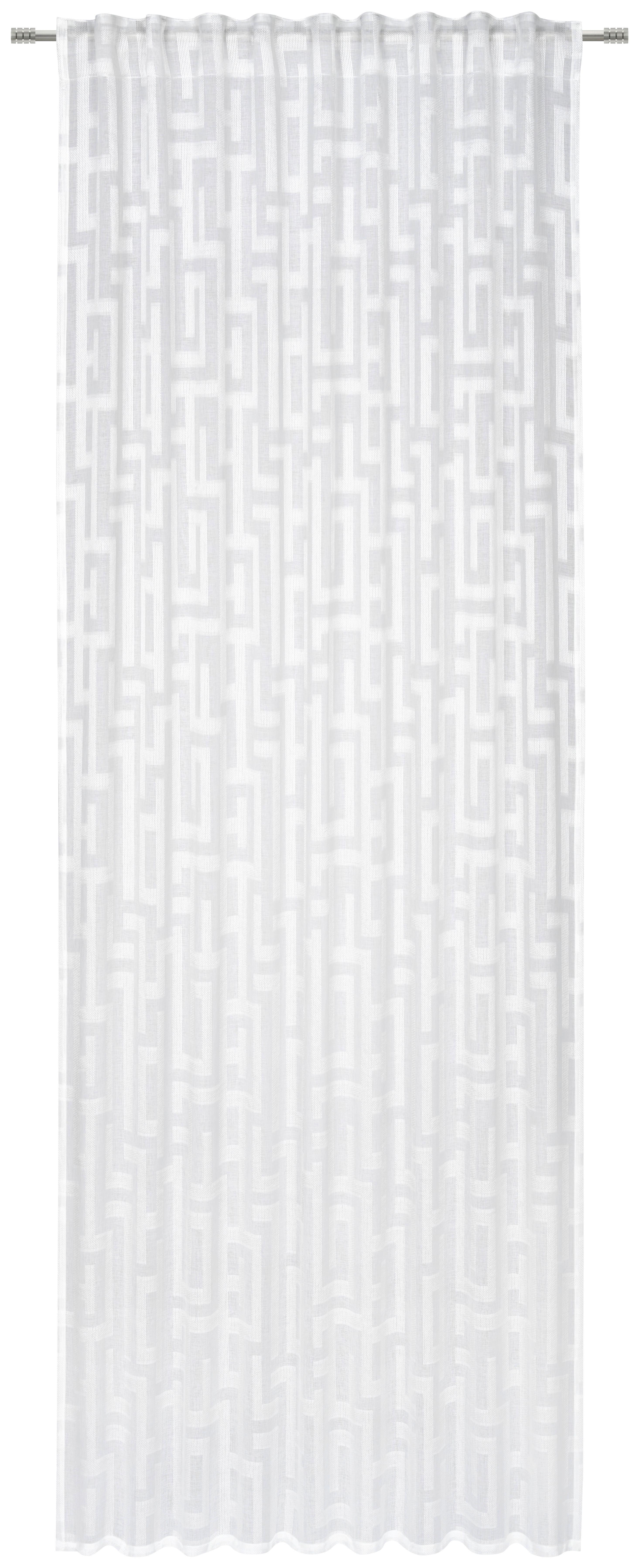 ZASŁONA GOTOWA JANNIS - biały, Konventionell, tkanina (135/245cm) - Esposa