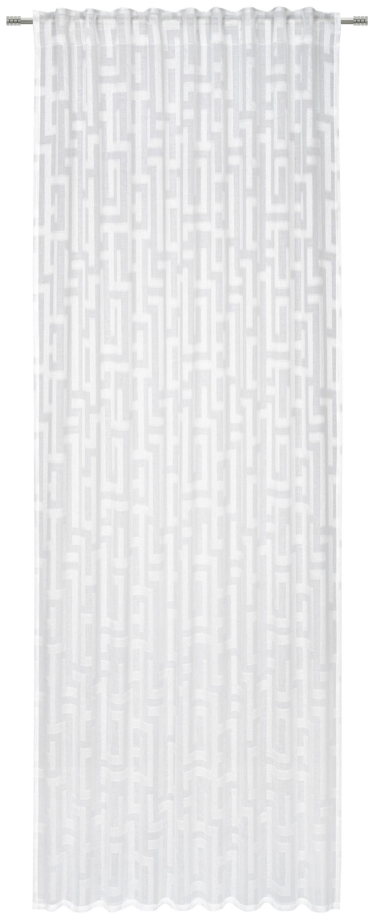 ZASŁONA GOTOWA JANNIS - biały, Konventionell, tkanina (135/245cm) - Esposa