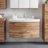 TVÄTTSTÄLL MED KOMMOD FLORIDA -EXKLUSIV- - vit/kromfärg, Modern, metall/trämaterial (100/54/47cm) - Premium Living
