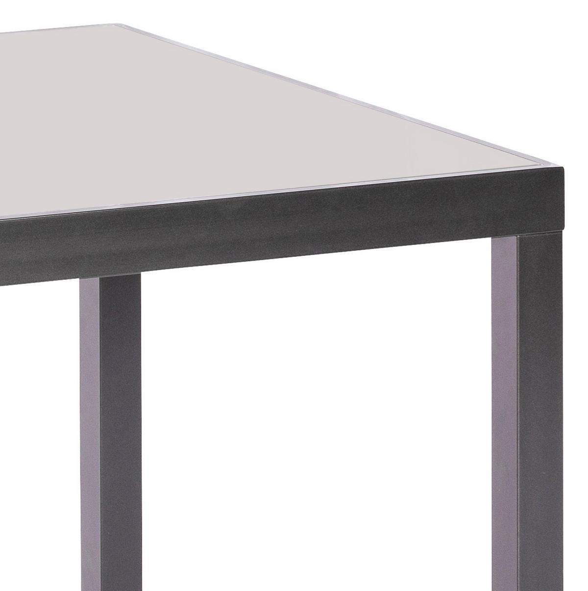 Vrtna Miza Gardenson, Steklo, Aluminij, 150x90 - barve grafita, Konvencionalno, kovina/steklo (150/90/72cm) - Gardenson