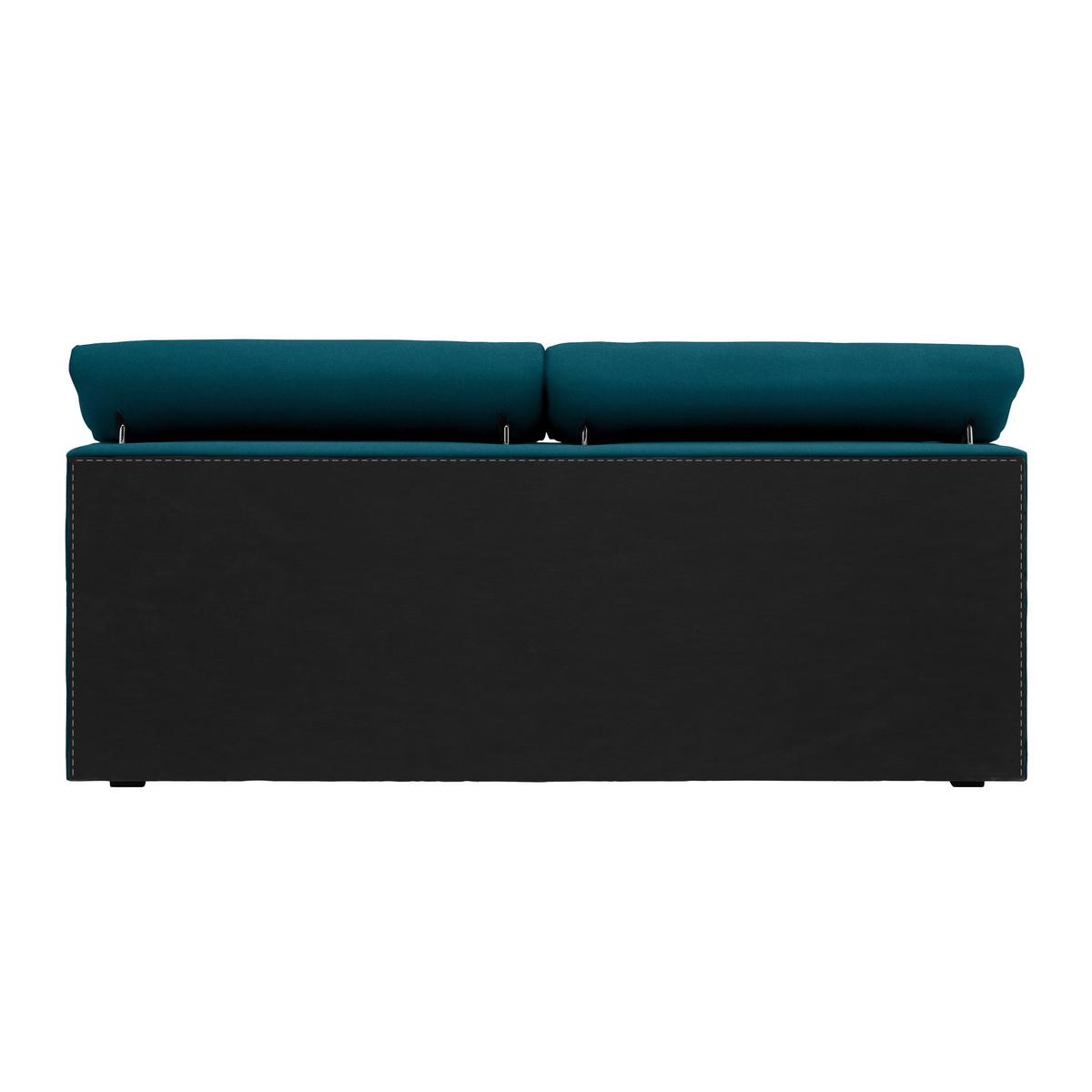 Boxspringbett Sevilla Petrol ca. 180x200cm - Petrol/Schwarz, KONVENTIONELL, Holz/Kunststoff (180/200cm) - Premium Living