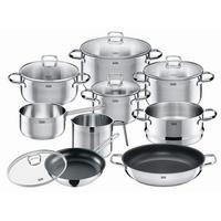 Kochtopfset Toskana Topfset - Transparent/Silberfarben, Glas/Metall - Silit