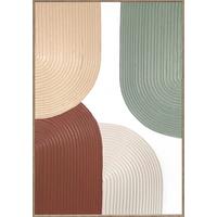Keilrahmenbild Denise in Braun/Grün ca. 60x90cm - Braun/Naturfarben, MODERN, Holzwerkstoff/Kunststoff (60/90cm) - Premium Living