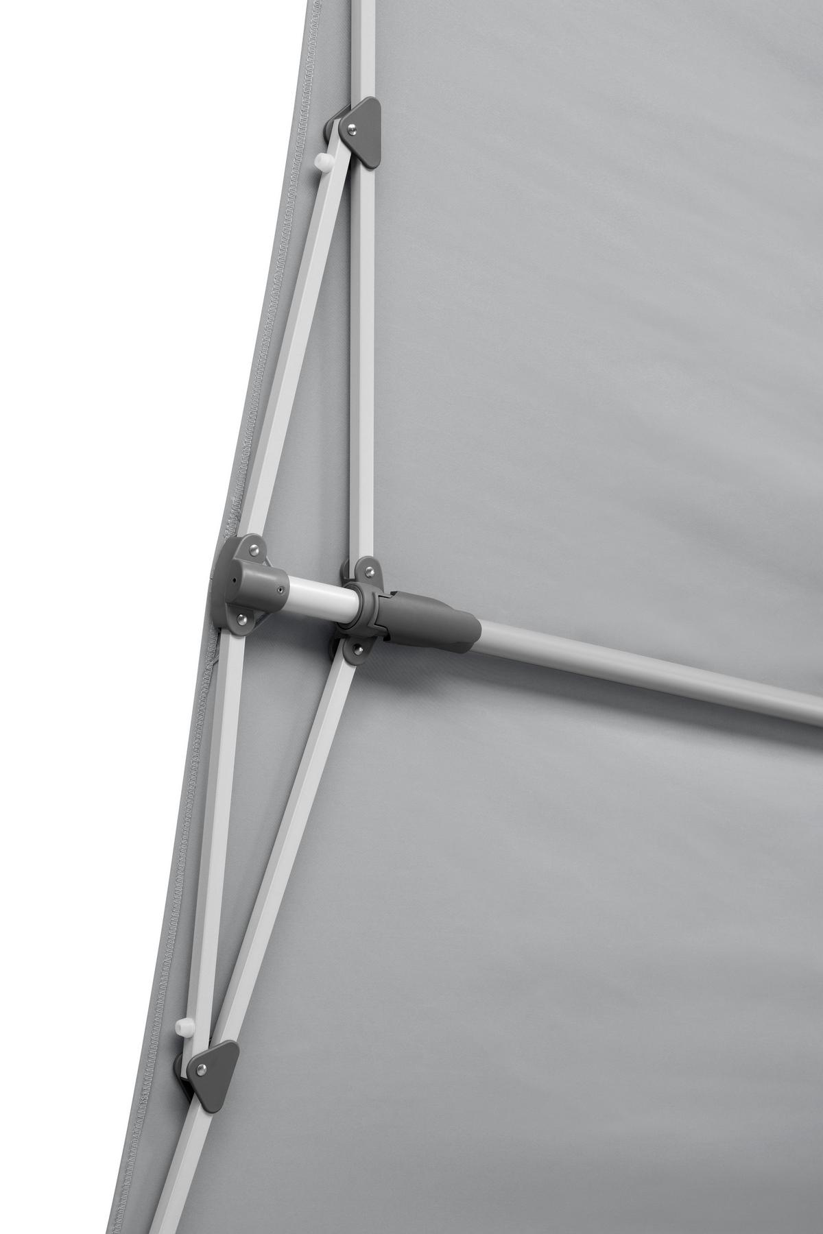 Ampelschirm Novara ca.190x188x140 cm Hellgrau - Anthrazit/Hellgrau, Basics, Textil/Metall (190/188/140cm) - Schneider