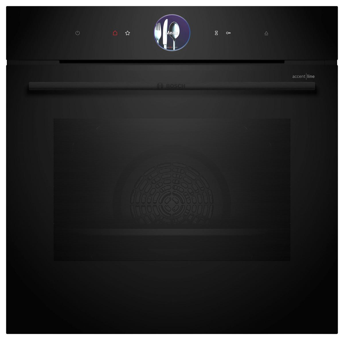 Einbaubackofen HSG936AB1 - Edelstahlfarben/Schwarz, MODERN, Glas/Metall (59,4/59,5/54,8cm) - Bosch