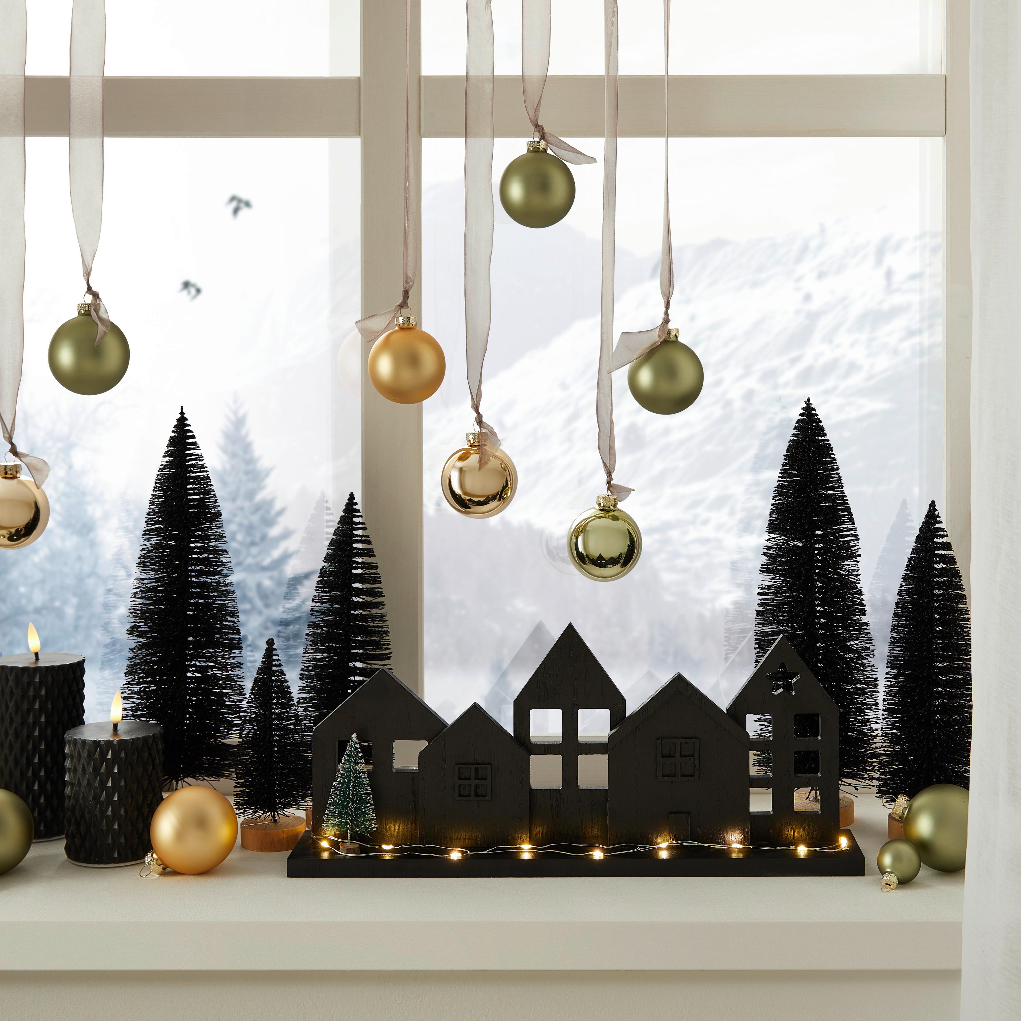 Christbaumkugel Noel in Goldfarben 15 Stk. - Goldfarben, Basics, Glas (6cm) - Modern Living
