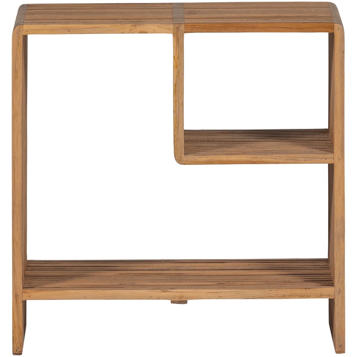 Beistelltisch Jasmijn Teak - Naturfarben, Design, Holz (55/30/55cm) - Livetastic