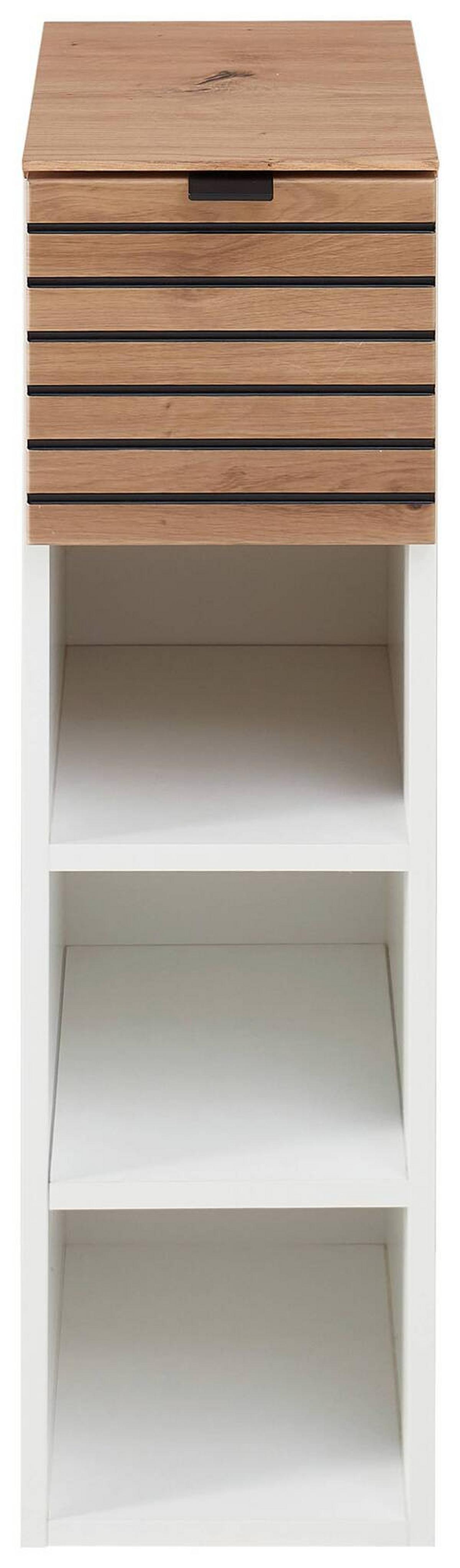 ELEMENT WISZĄCY DIANA - czarny/biały, Modern, materiał drewnopochodny/metal (25/84/37cm) - Voleo