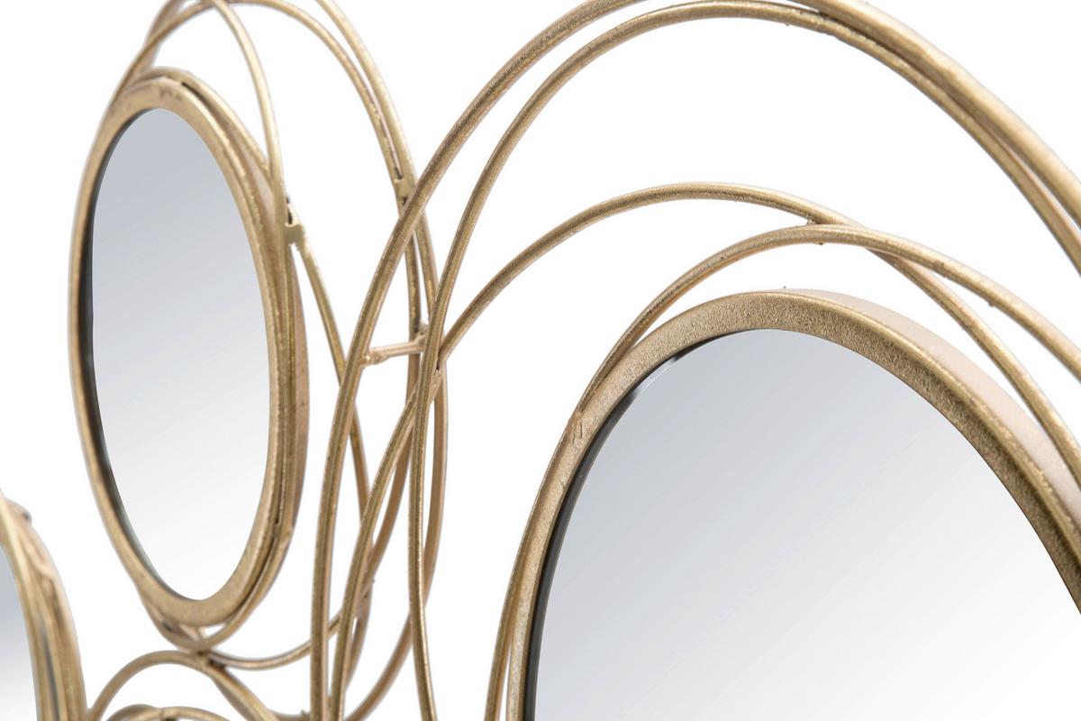 Wanddeko Goldfarben ca. 124x53cm - Goldfarben, Basics, Glas/Metall (124/53/4cm)