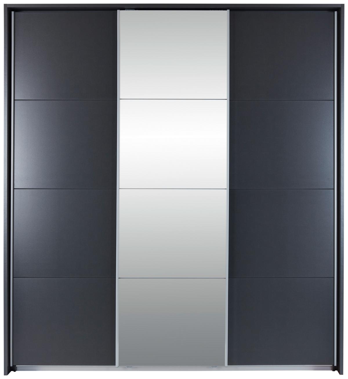 Ramă pentru dulap MIAMI - gri, Modern, material pe bază de lemn (211/233/64cm)