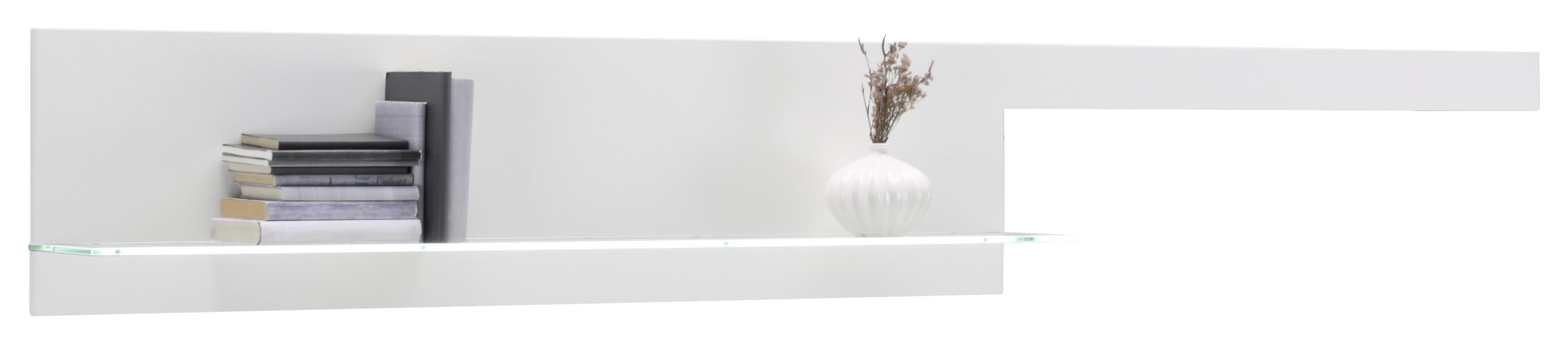 Wandboard in Weiß - Weiß, MODERN, Holzwerkstoff (246/35/20cm) - Premium Living