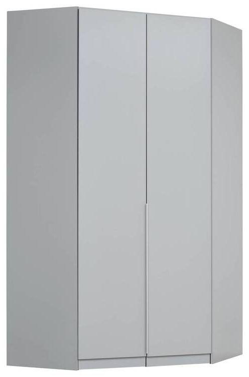 Dulap pe colț ALABAMA - gri deschis, Modern, material pe bază de lemn (117/229/117cm)