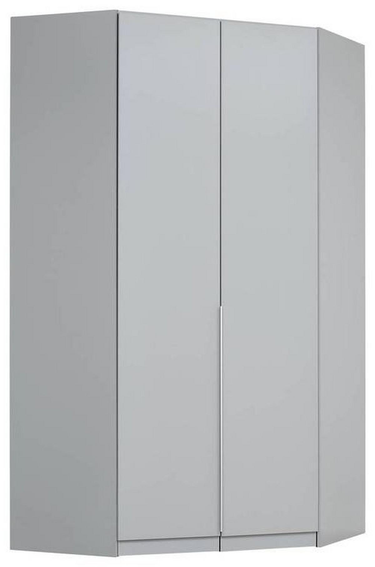 Dulap pe colț ALABAMA - gri deschis, Modern, material pe bază de lemn (117/229/117cm)