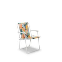 Klappstuhl CHIEMSEE in Multiolor, Weiß, faltbar - Multicolor/Weiß, Basics, Textil/Metall (56/78/53cm) - Gardenson