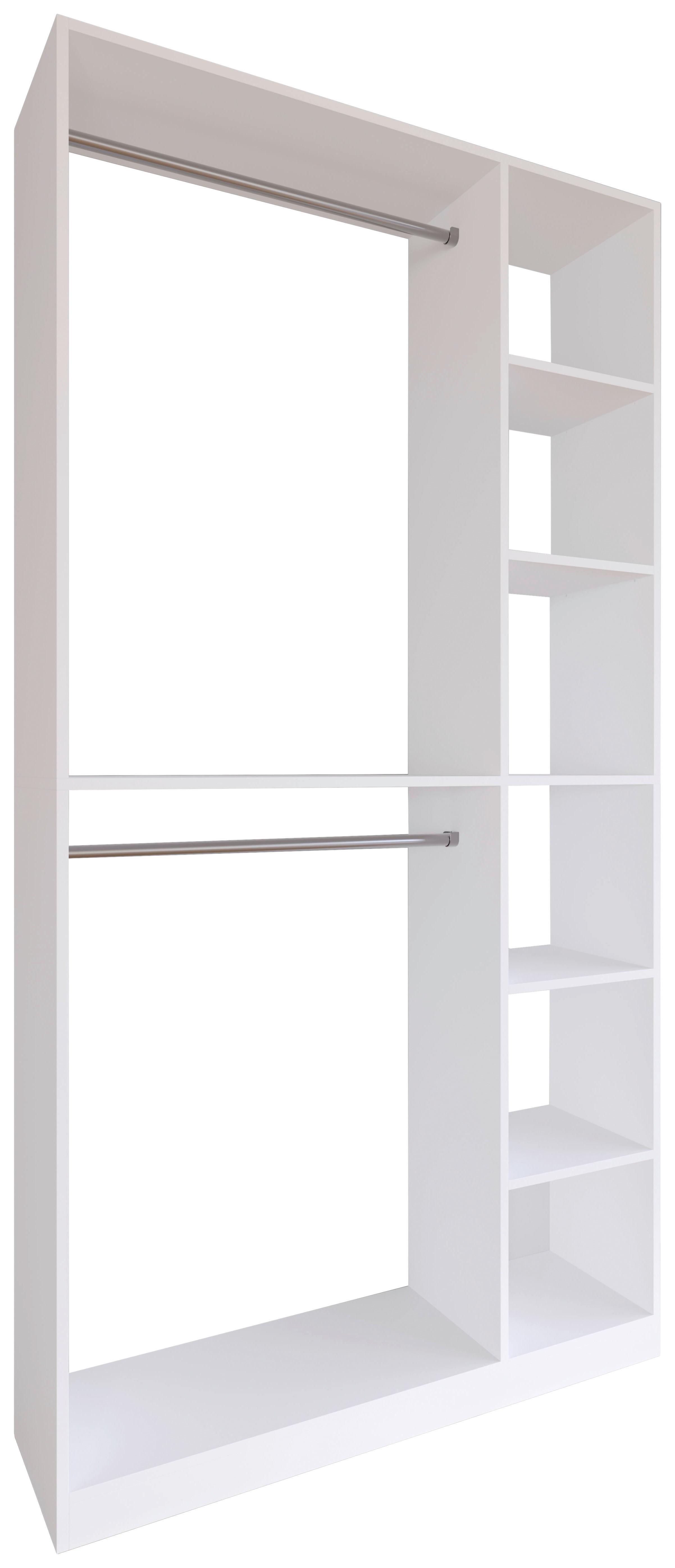 KLEIDERSCHRANK PALOSA XL - Weiss, Design, Holzwerkstoff (110/211/35cm) - MID.YOU