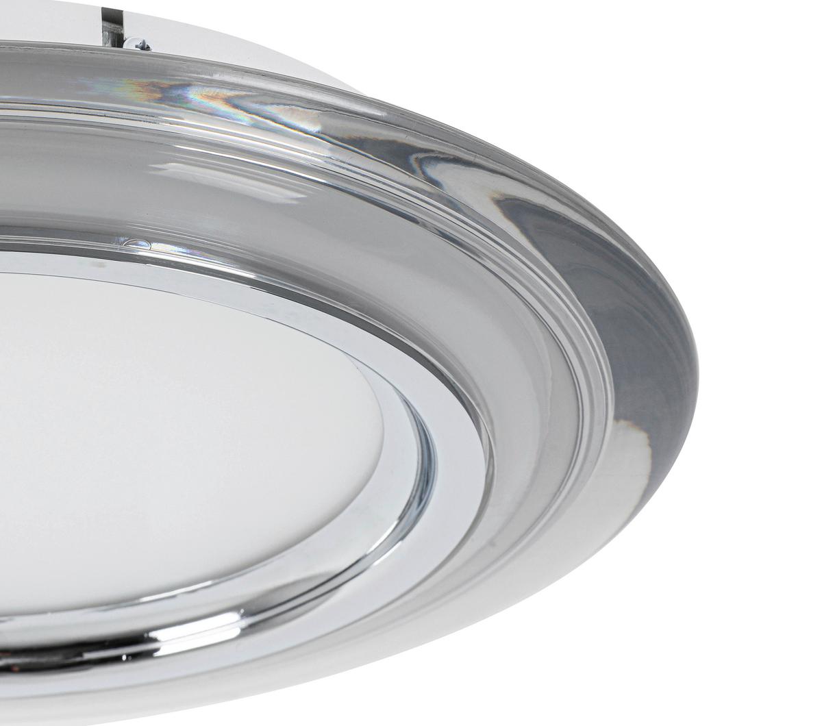 LAMPA SUFITOWA LED MACON - biały/przezroczysty, Design, tworzywo sztuczne/metal (35/6cm) - Novel