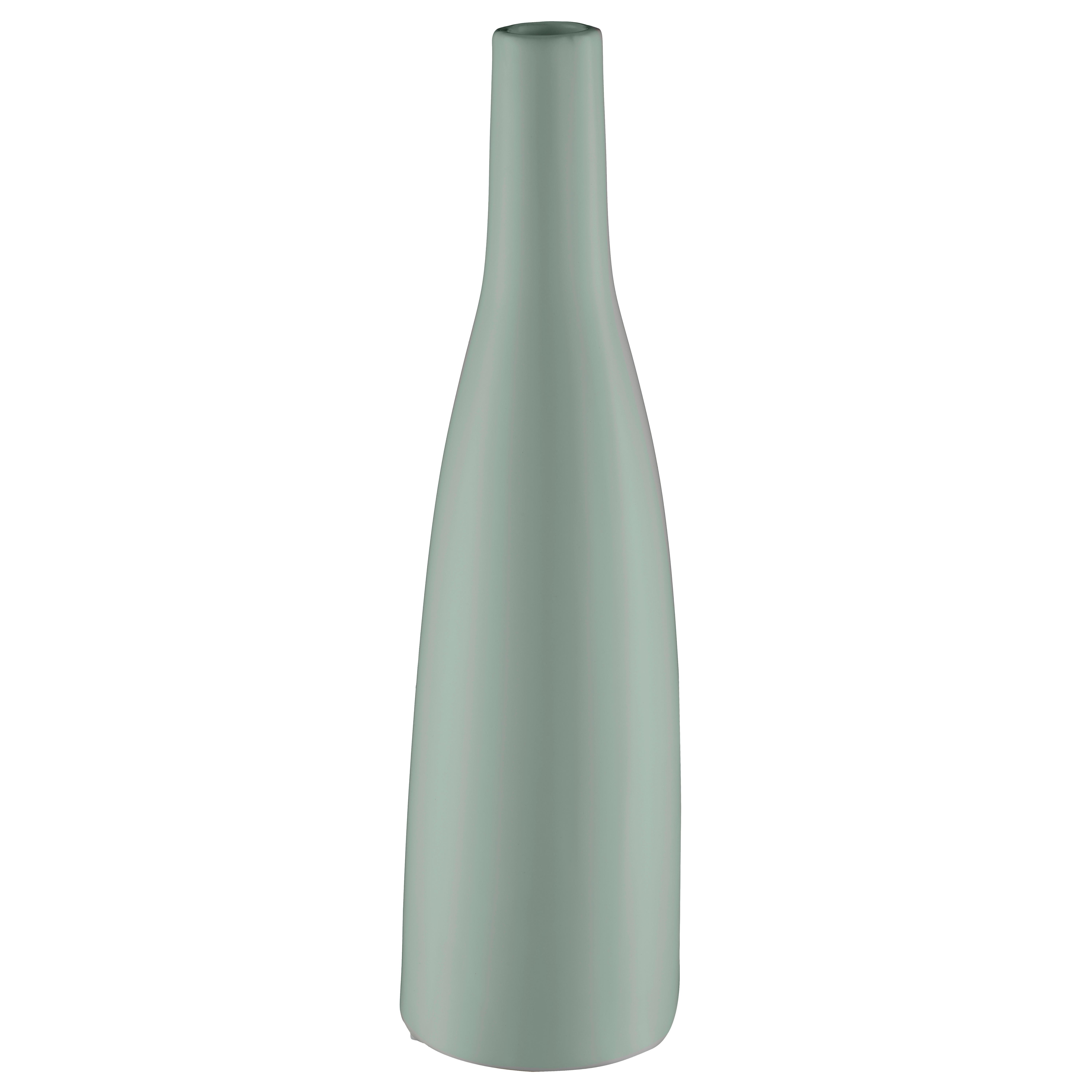 Dekovase Planico I Grün - Grün, MODERN, Keramik (27cm) - Mömax
