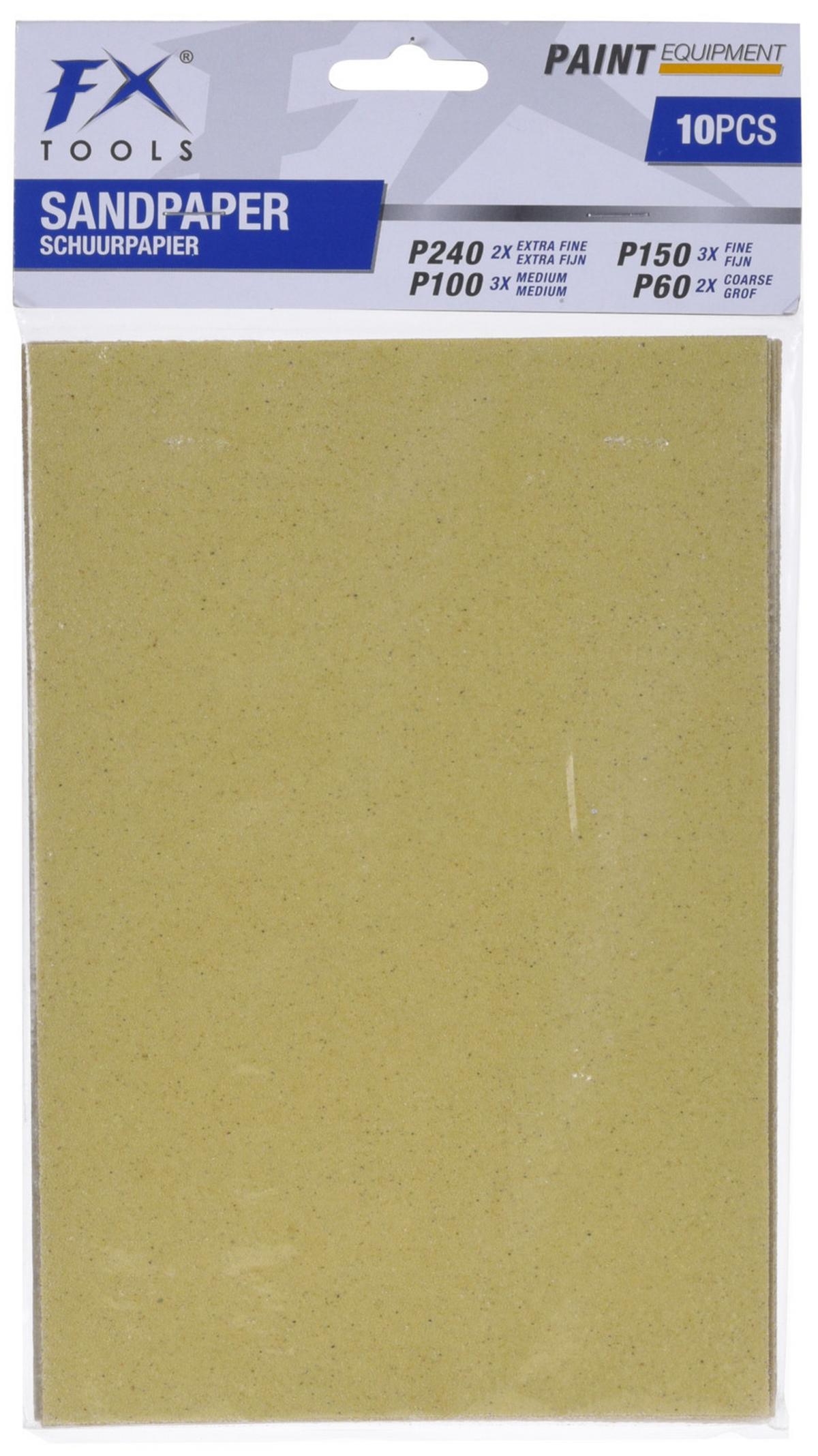 Csiszolópapír 10 Db-Os - papír (16/30/0,5cm)