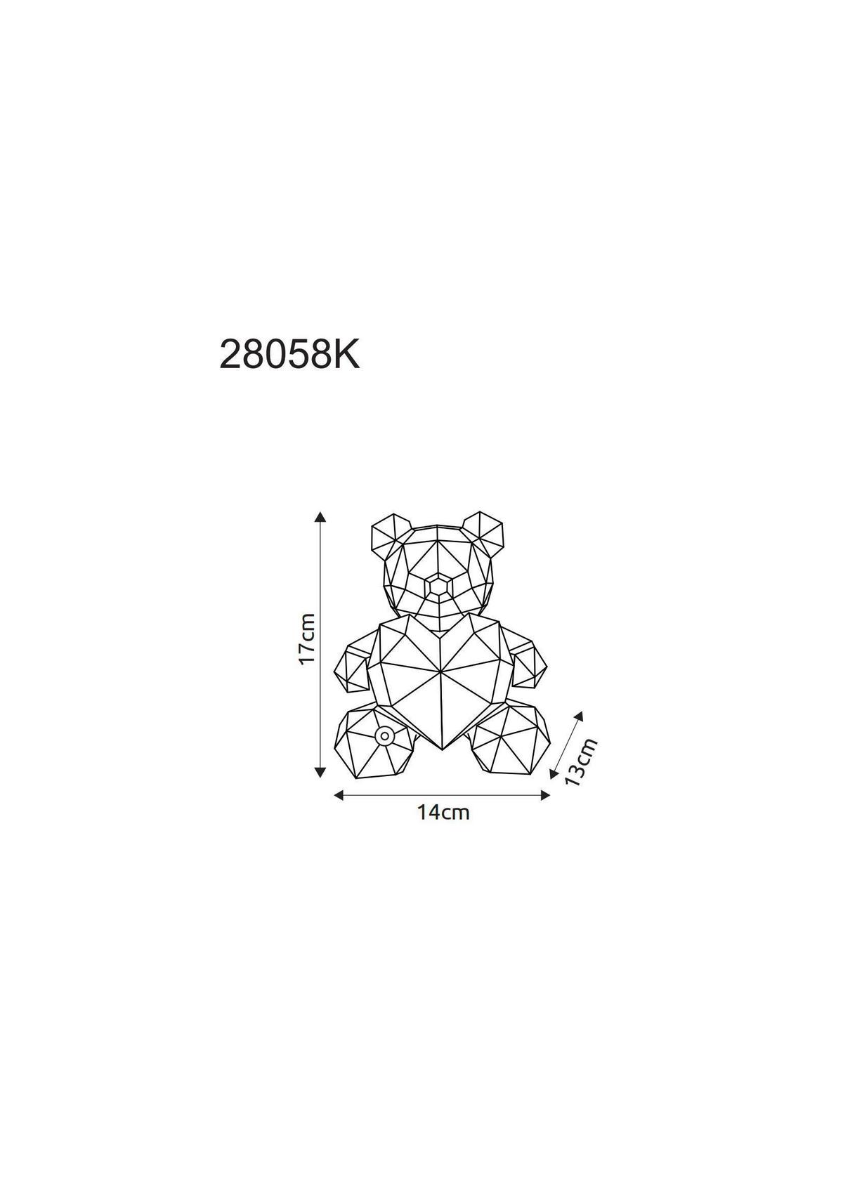 Stolna Punjiva Svjetiljka Brondar - bijela/prozirno, Trend, plastika (14/13/17cm) - Globo