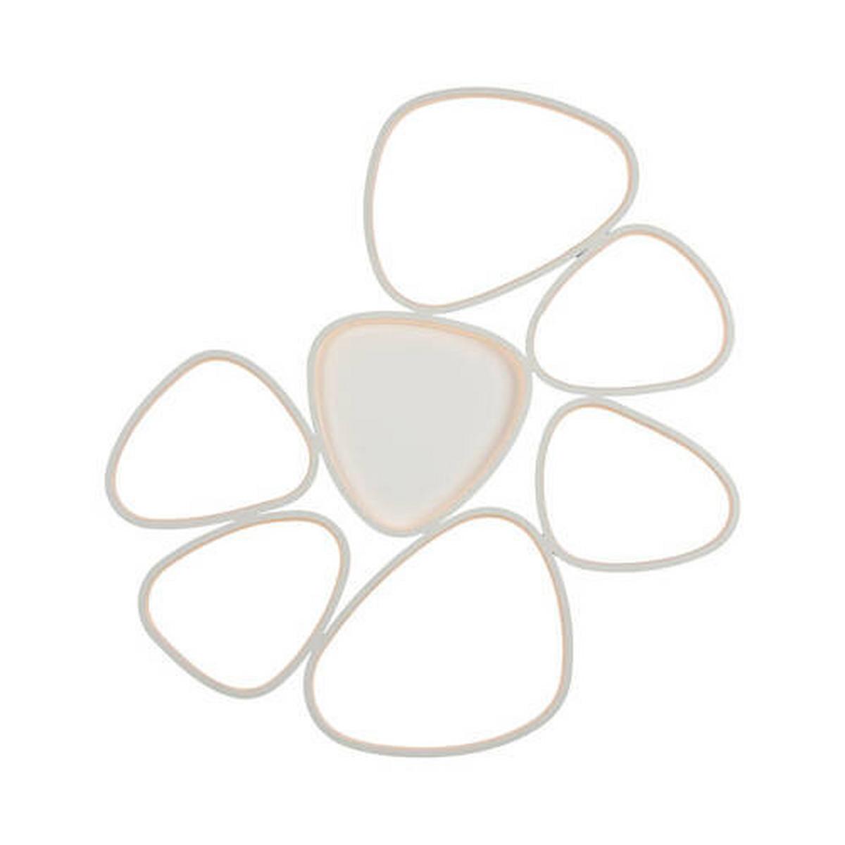 LAMPA SUFITOWA LED 14046-16 PEBBLES - biały, Design, tworzywo sztuczne/metal (92/70/6,5cm)
