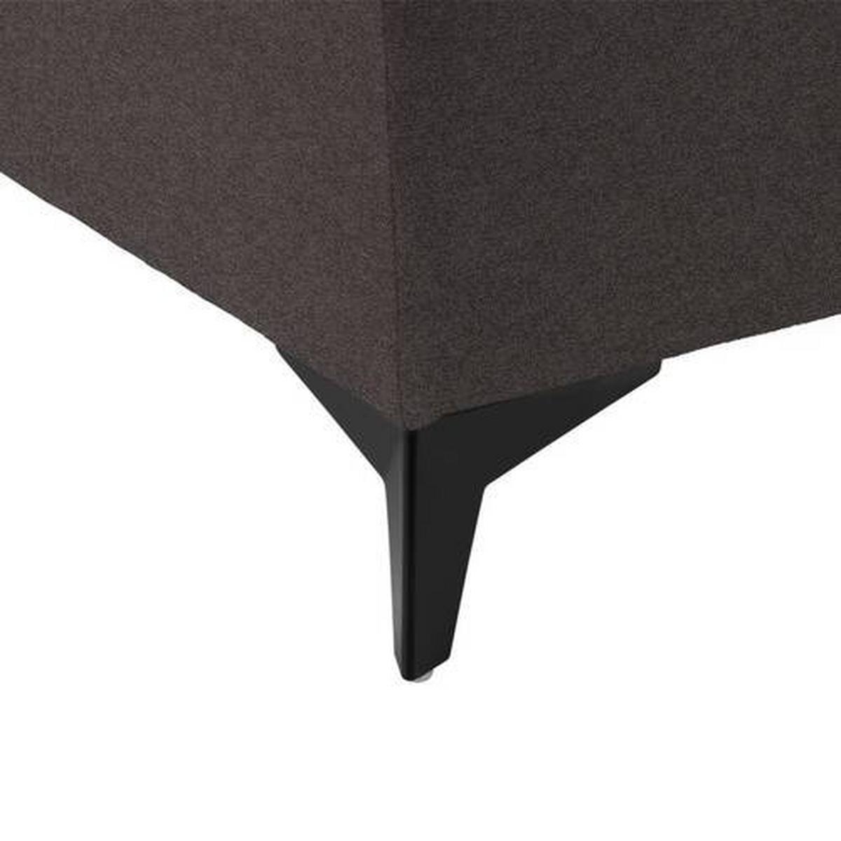 Boxbett in Dunkelbraun ca. 180x200cm - Graubraun/Schwarz, KONVENTIONELL, Holzwerkstoff/Kunststoff (180/200cm) - Mömax