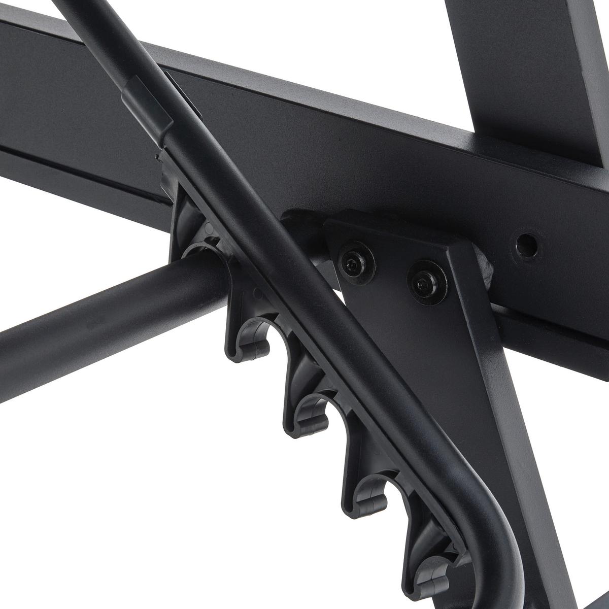 Relaxliege Ilva Blue Dunkelgrau aus Metall/Textil - Dunkelgrau/Schwarz, Modern, Textil/Metall (210/73/61cm) - Bessagi Garden