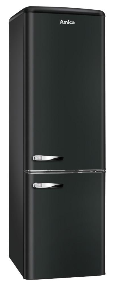 Kühl-Gefrier-Kombination KGCR387100MS - Schwarz (55/181/61,5cm) - Amica