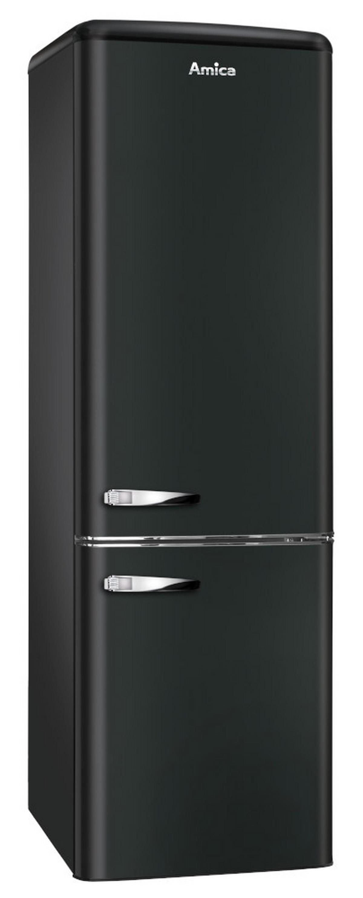 Kühl-Gefrier-Kombination KGCR387100MS - Schwarz (55/181/61,5cm) - Amica