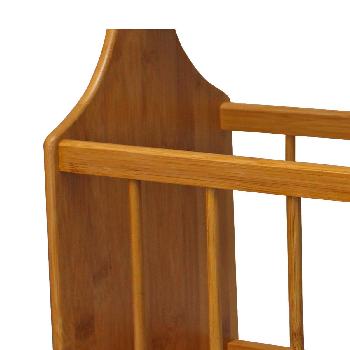 Stojalo Za Časopise Zeta, Bambus, Z Ročajem - naravne barve, Moderno, les (43/34/20,5cm) - Modern Living