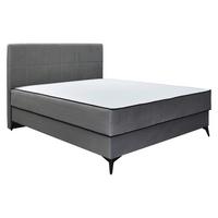 Box Krevet Lina - siva/crna, Moderno, drvni materijal/drvo (160/200cm) - Modern Living