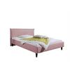 Polsterbett Roswell Rosa ca. 100x200 cm - Schwarz/Rosa, MODERN, Holz/Textil (100/200cm) - Livetastic