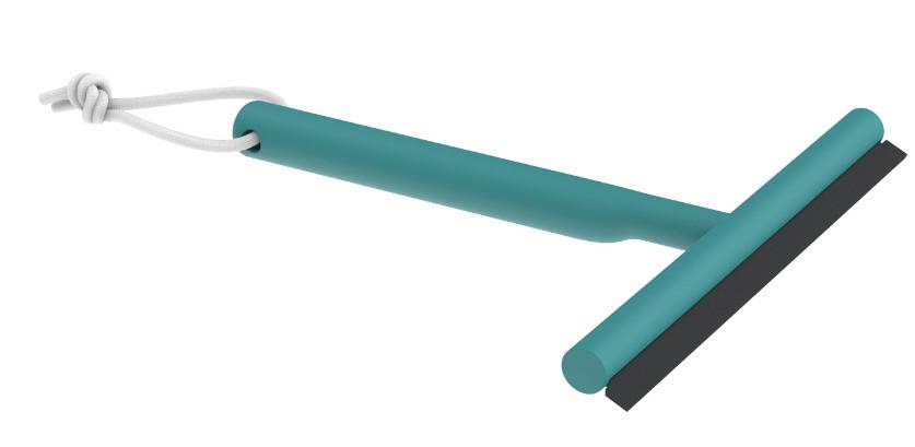 Duschabzieher Naime in Mint - Mintgrün, Modern, Kunststoff (19,9/27/2cm) - Premium Living