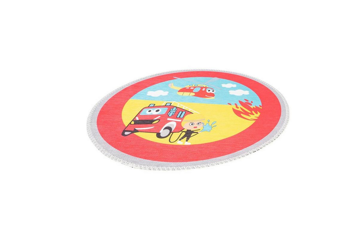Kinderteppich Playground 400 Multi 160 Rund - Multicolor, Basics, Textil (160cm) - Kayoom