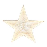 Dekostern Stella Goldfarben/Transparent - Transparent/Goldfarben, MODERN, Kunststoff/Metall (59/59/4cm)