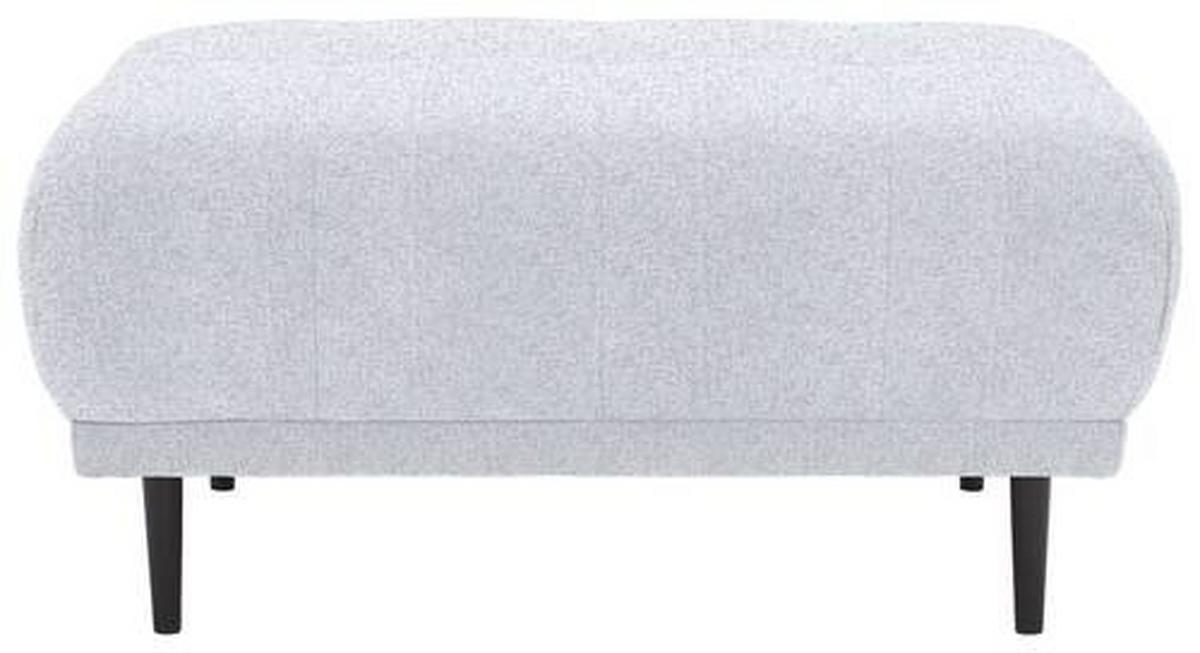 HOKER STARK - jasnoszary/czarny, Design, tkanina/drewno (93/45/77cm) - Stylife