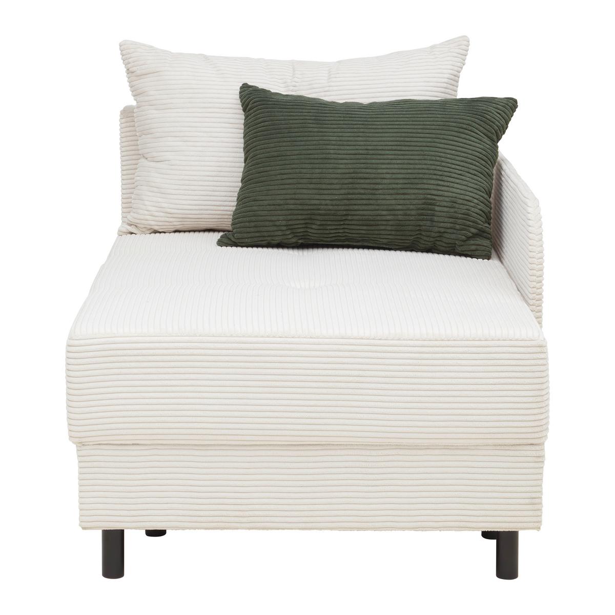 Liege Nova in Perlmutt - Perlmutt/Schwarz, MODERN, Holz/Textil (85/62/145cm) - Mömax