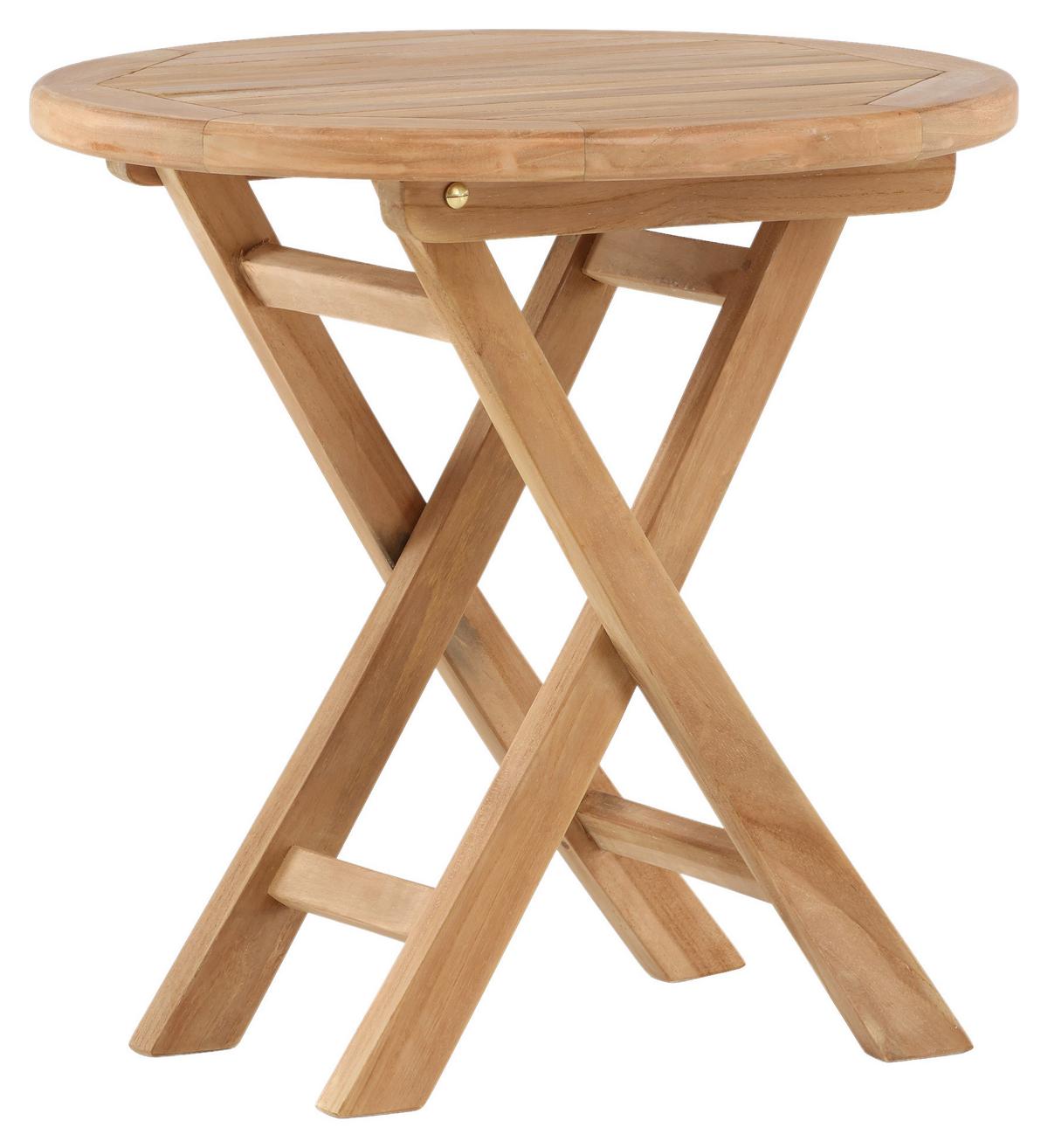 Gartenbeistelltisch Kenya ca. 50x50 cm Teak massiv - Teakfarben, KONVENTIONELL, Holz (50/50/50cm) - Gardenson