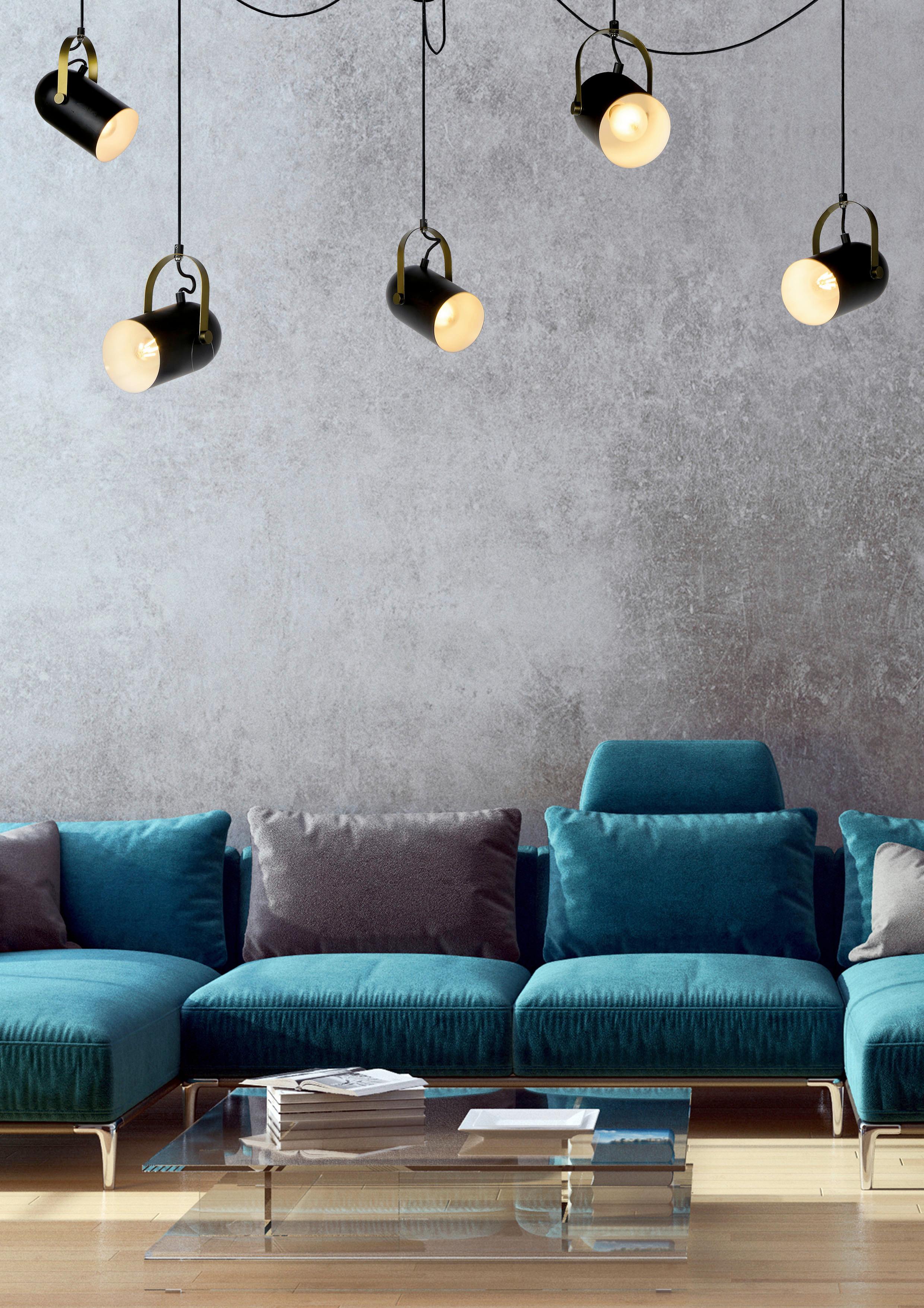 LAMPA WISZĄCA 45466/05/30 SWAPP - czarny, Design, metal (350/12/200cm) - Lucide