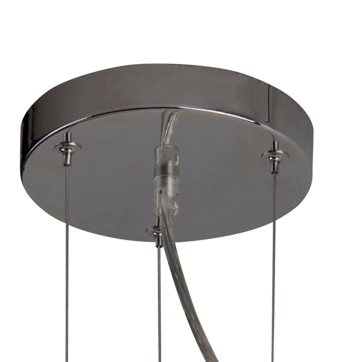 Kristály Függőlámpa 2895-5cc Tiara - krómszínű, Design, üveg/fém (47/150cm)