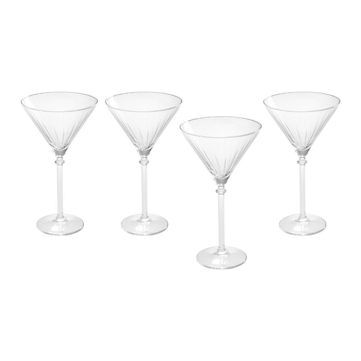 GLÄSERSET MARTINI - Klar, MODERN, Glas - Mömax