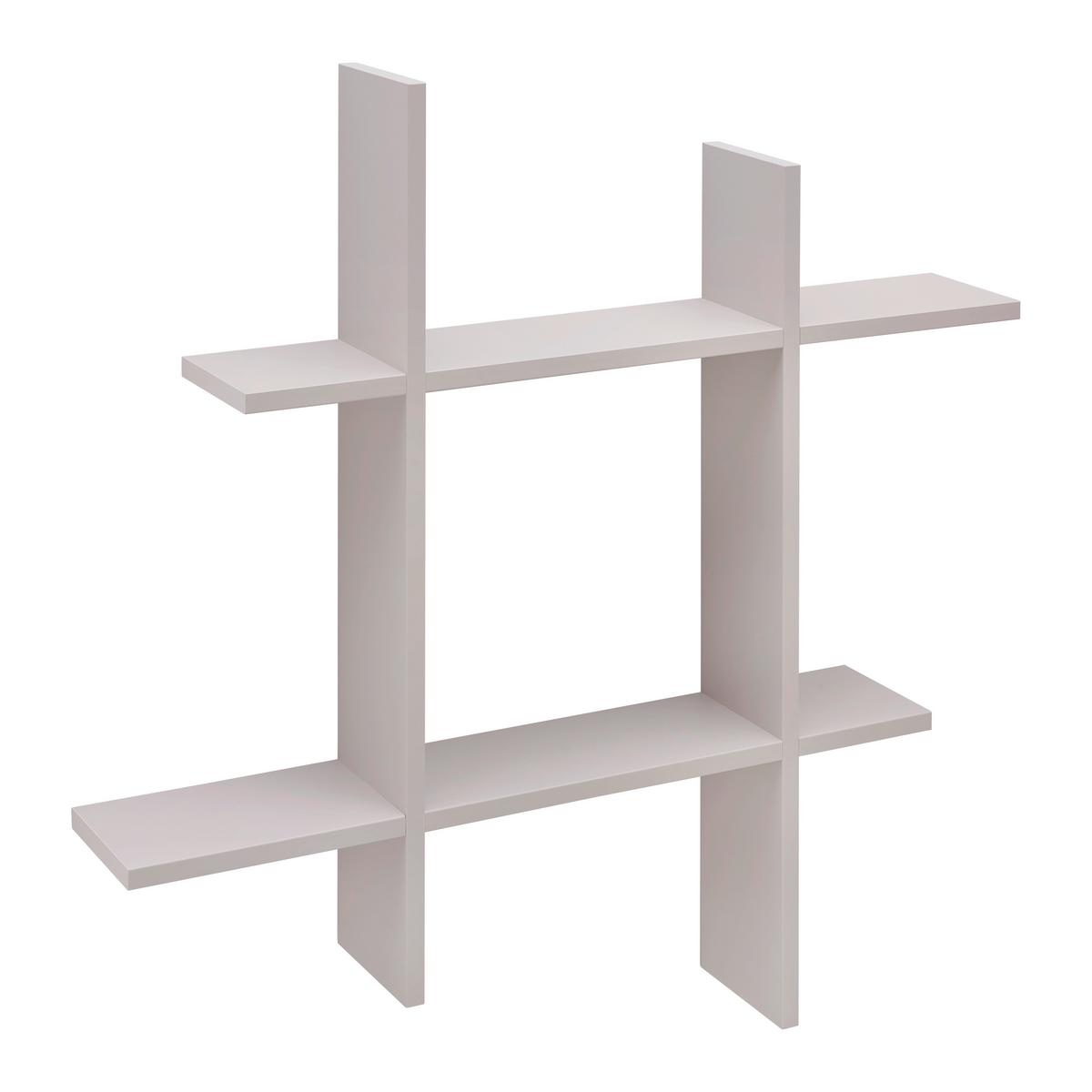Wandregal Lucia Kaschmirfarben - Kaschmir, MODERN, Holzwerkstoff (80/80/15cm) - Mömax