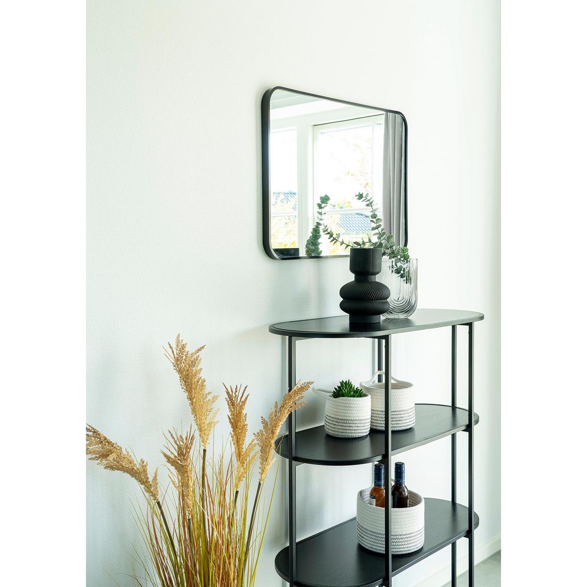 Regal Vita Schwarz - Schwarz, Design, Holzwerkstoff/Metall (85/111/36cm) - MID.YOU