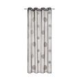 Perdea Cu Inele Tip Capsă Circle - maro, Modern, textil (140/245cm) - Premium Living Perdea Cu Inele Tip Capsă Circle - maro, Modern, textil (140/245cm) - Premium Living