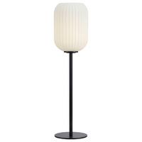Tischleuchte Cava Table max. 40 Watt - Schwarz/Weiß, Basics, Glas/Metall (14/14/55cm) - Markslöjd