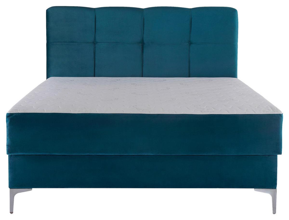 Oblazinjena Postelja Marabella Barva Petroleja, 150x200 - Moderno (150/200cm) - Mömax